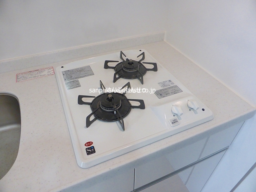 ガス2口コンロ
