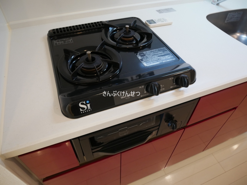 パークグレース自由が丘_グリル付ガス2口コンロ