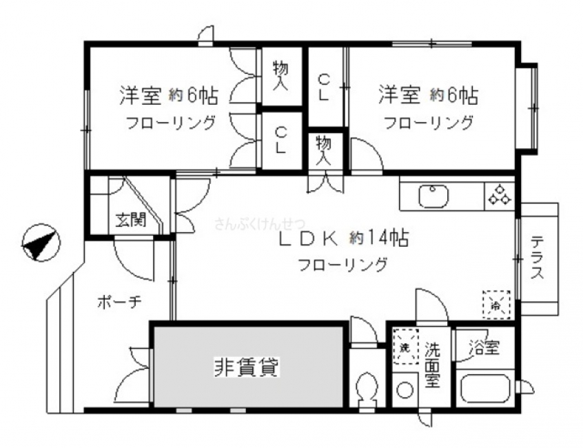 自由が丘2-16賃貸住宅_間取